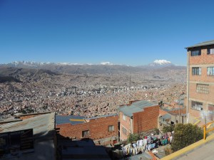 Looking over beautiful La Paz from El Alto.