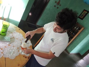 Testing the selection of beers.