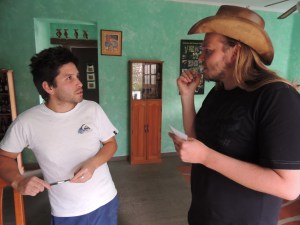 Eikka talks to our Chileno master brewer.