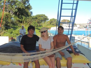 Emily makes in-roads with the crew!